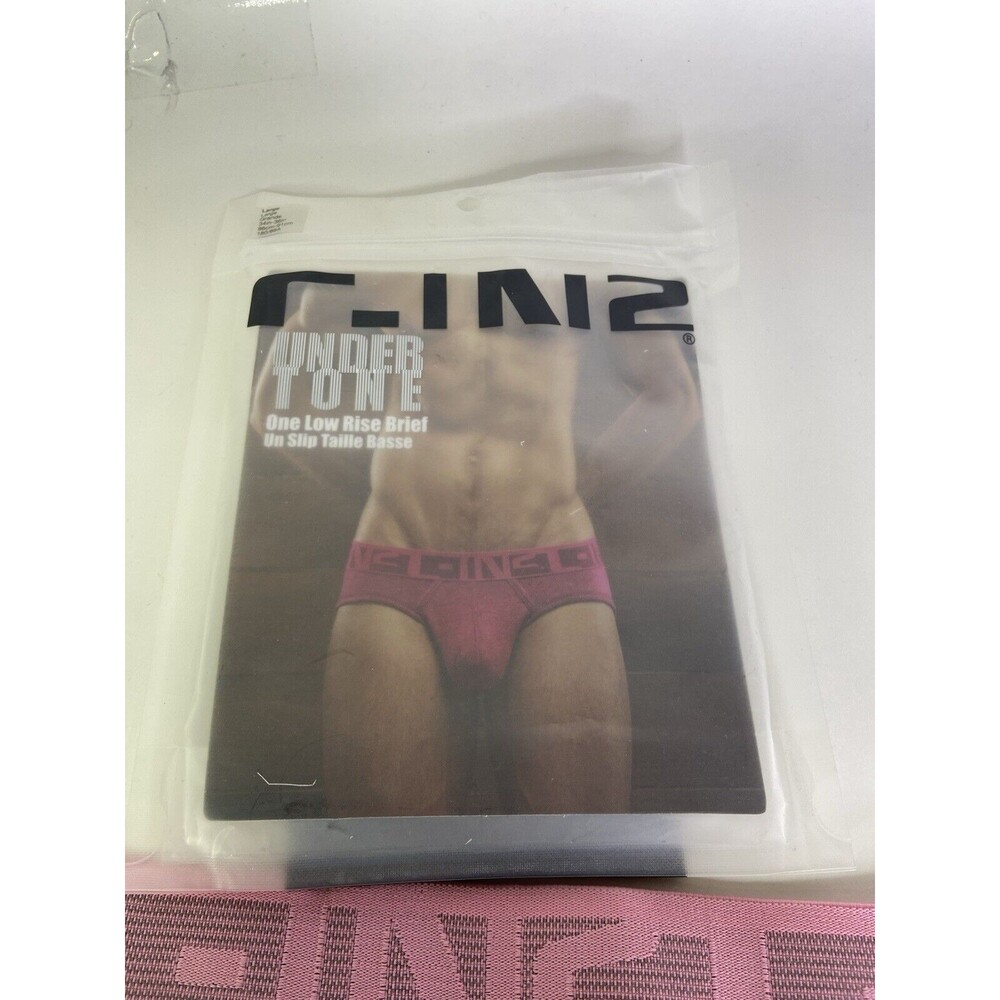 C-IN2 Undertone Cotton Low Rise Brief Underwear Payton Pink 679 Mens Size L - Picture 3 of 5